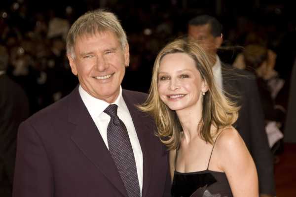 Calista Flockhart, wife of Harrison Ford Famous Women Who Married Much Older Men-min