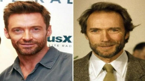 Hugh Jackman and Clint Eastwood celebrities who are incredibly similar