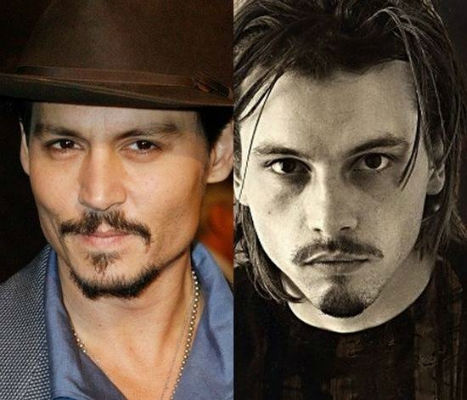 Johny Depp and Skeet Ulrich celebrities who are incredibly similar
