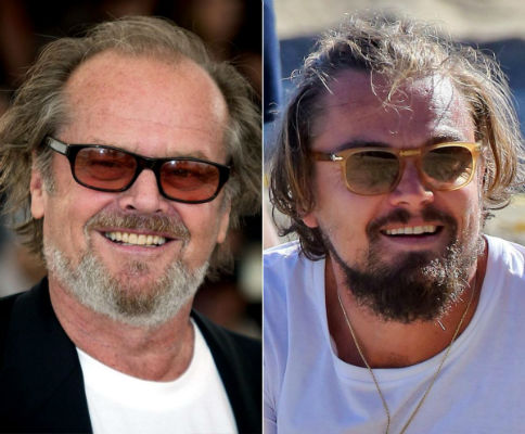 Leonardo Dicaprio and Jack Nicholson celebrities who are incredibly similar