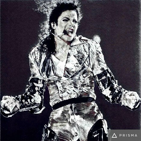 Prisma filters on Michael Jackson Daryl Feril
