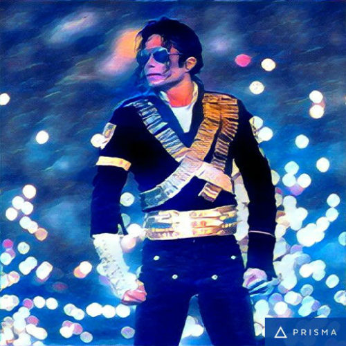 Prisma filters on Michael Jackson Running in the day