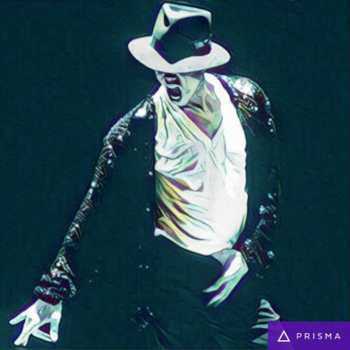 Prisma filters on Michael Jackson Speed