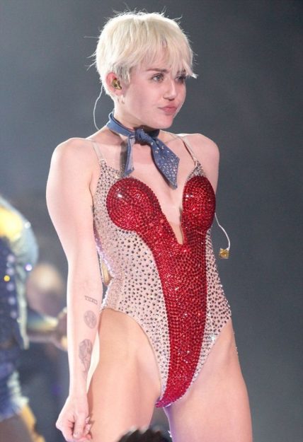 Half Naked Miley Cyrus Photos