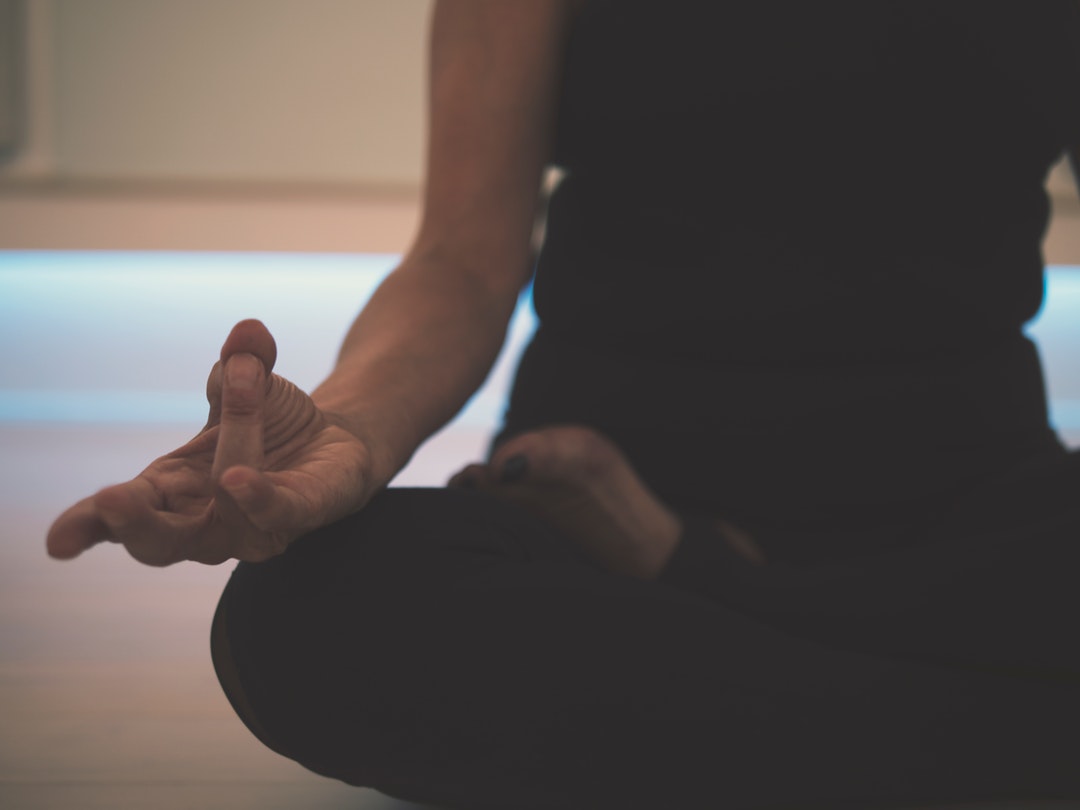 woman meditating