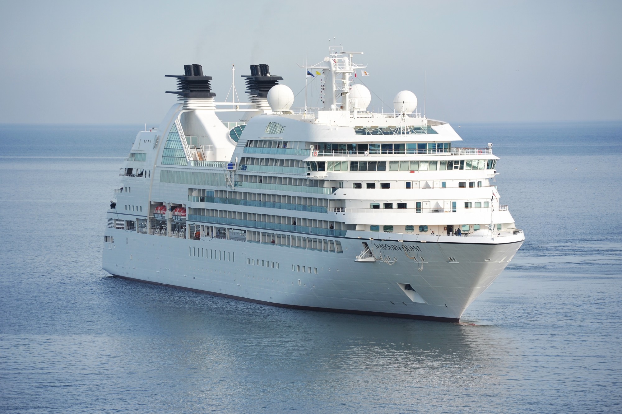 cruise ship on ocean