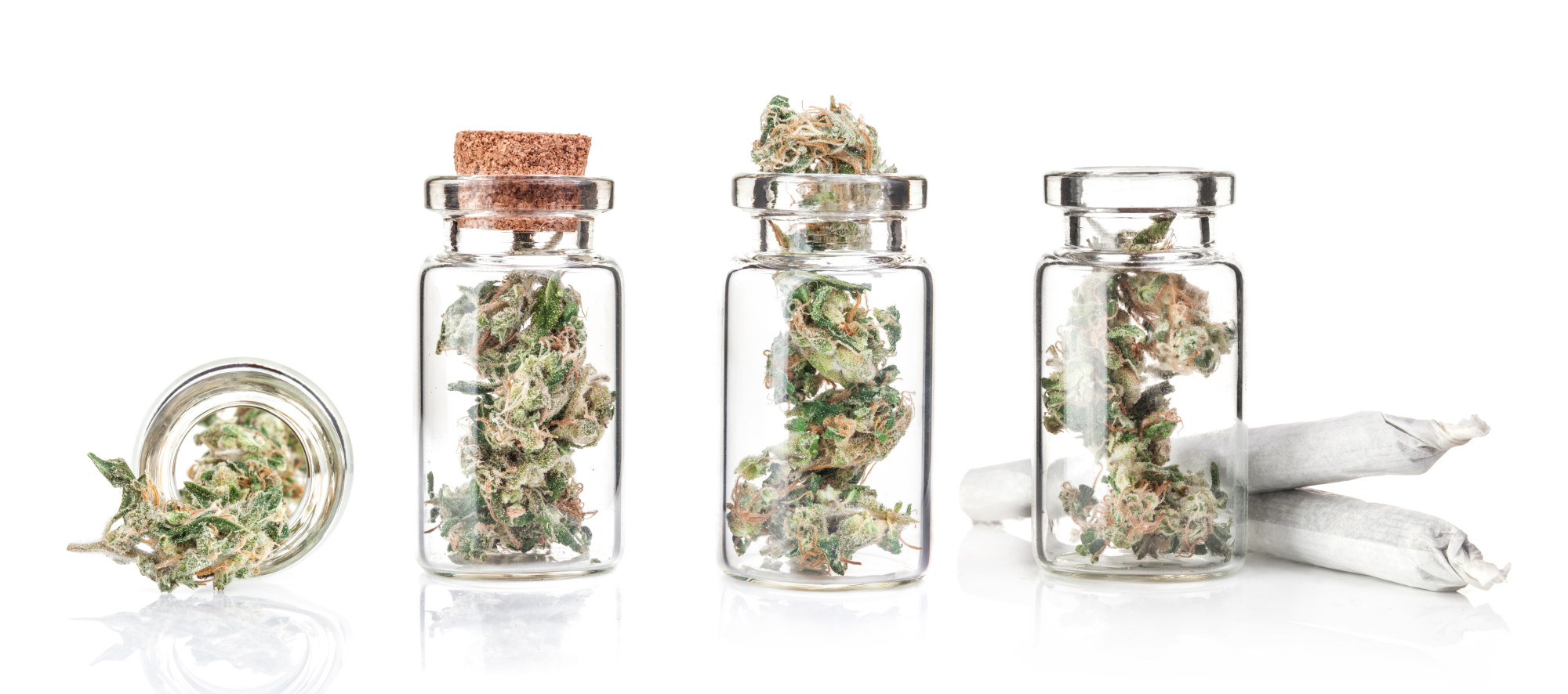 marijuana in jars